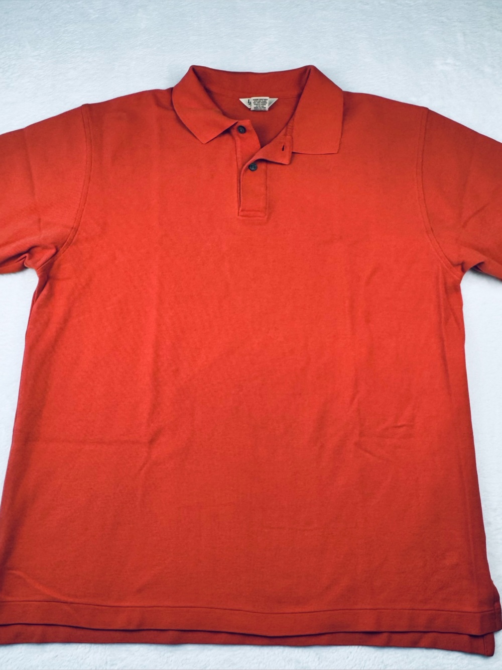 L.L.Bean Men's Wrinkle-Resistant Double L Polo shirt. 100% cotton. Size L.